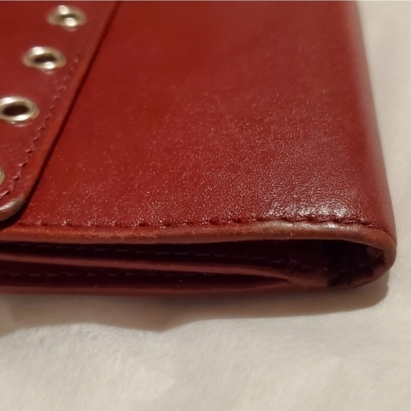 Lauren Ralph Lauren leather wallet claret l‎ - Picture 9 of 10
